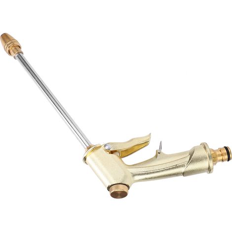 Pistolet à Eau Haute Pression en Laiton pour Lavage Voiture et Nettoyage Extérieur (1/5)