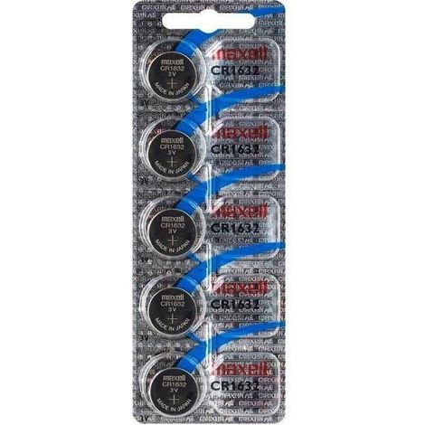 LOT DE 5 (5x1) PILES CR1632 MAXELL