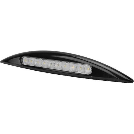 Lampe LED 12 V 5 W pour voiture, étanche, pour une utilisation extérieure (porche, auvent, marquise, etc.), lumière jaune ou noire.
