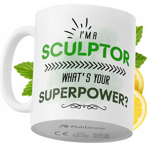 Lustige Tasse für Bildhauer – Kaffee- oder Teetasse mit witzigem Textdesign – Ideal für Geburtstage, Namenstage, Feiertage und besondere Anlässe. Hochwertige Tasse für Zuhause, Büro und Arbeit. Farbe: