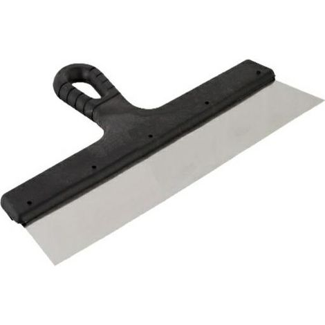 Espátula 350mm de acero inoxidable, marca, modelo, ideal para trabajos de alisado y reparación en superficies grandes, herramienta duradera, resistente a la corrosión, acabados precisos.