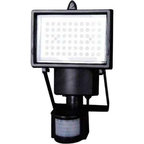 Projecteur solaire LED à détection PIR – 60 LED – Blanc – Pour jardin, entrée, porche – Sécurité (1/5)