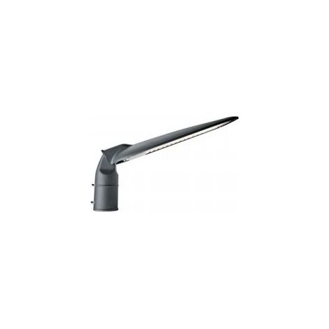 Lampe de sol en aluminium moulé sous pression avec éclairage LED direct - 50W, 4400 lumens, 3000°K graphite