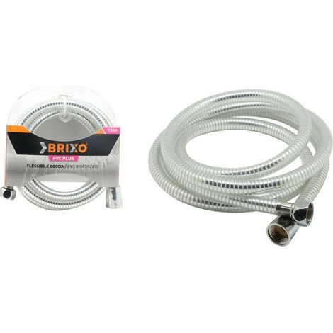 Tubo flessibile doccia in PVC rinforzato Brixo Flexigel 200 cm