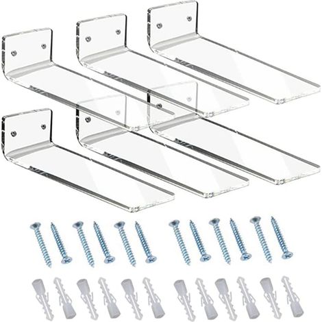 Lot de 6 PréSentoirs à Chaussures Flottants, PréSentoir à Chaussures en LéVitation à Mural pour Collection de Baskets ou BoîTe à Chaussures