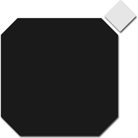 Aelle - Cabochons sol / mur pour carrelage octogone blanc pure 6,7x6,7 cm TACO ALASKA - Vendu par boîte de 0,45 m² (1/3)