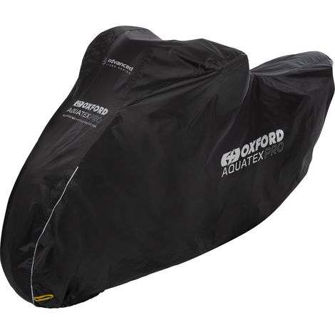 OXFORD AQUATEX PRO WASSERDICHTE MOTORRADABDECKUNG SCHWARZ GRÖSSE L (1/2)