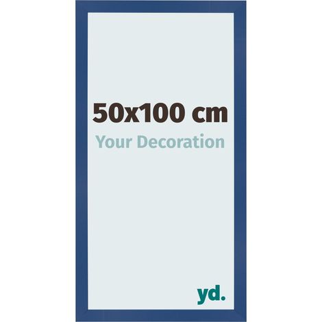 yd. - Cadre photo 50x100 - Bleu Fonce - MDF - Bologna
