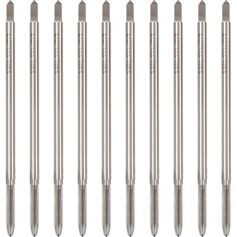 Taraude Allongé - HSS M4 x 100 mm - Pour Filetage Profond en Mécanique et Réparation - Lot de 10 Pièces (1/5)