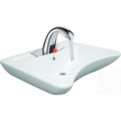 Waschbecken-Set barrierefrei mit Sensor-Armatur MEISSA Viba+ 63x50x20,5 cm (1/5)