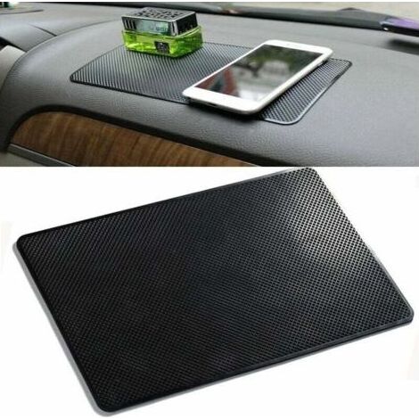 QORVA-Tapis en PVC Auto antidérapant pour tableau de bord de voiture, 27x15CM, coussin de Gel collant pour support de lunettes de de téléphone, intérieur de voiture,STAR.L (1/5)