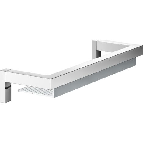 KEUCO Duschablage aus Metall hochglanz-verchromt und Aluminium silber eloxiert, 11x40x6cm, Wandmontage in der Dusche, Duschregal, Edition 90 Square (1/5)