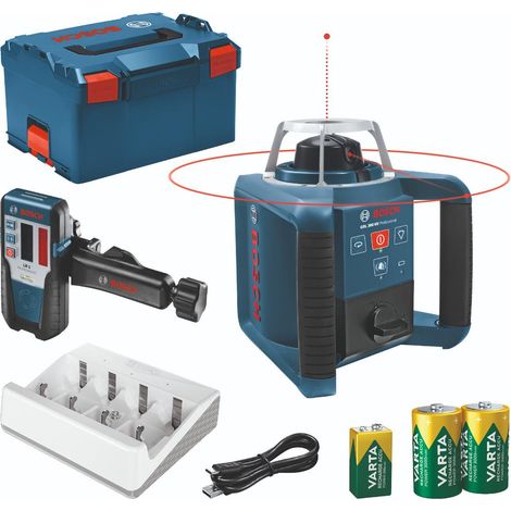 Bosch – Niveau à bulle laser rotatif – Faisceau laser rouge 635 nm – Portée jusqu'à 300 m avec récepteur – Précision ± 3 mm à 30 m – Protection IP54 - GRL 300 HV (1/5)