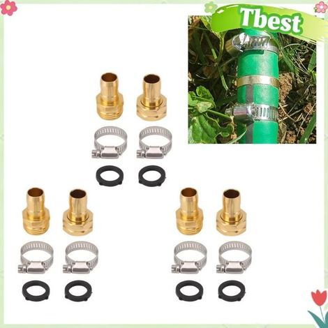 Tbest Raccords de tuyau d'arrosage Kit de Réparation de Tuyau D'arrosage, 3 Jeux de Raccords de Réparation de Tuyau jardin moteur (1/5)