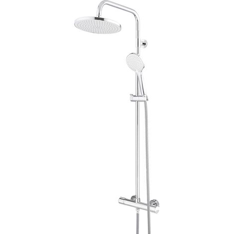 HEINRICHSCHULTE Duschsystem showerpipe mit Thermostat B300 chrom/weiß (1/4)