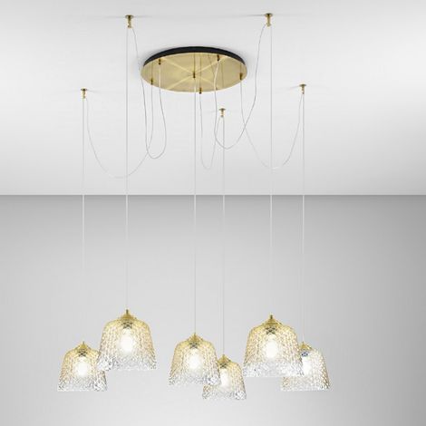 Lampadario led gea luce alice bt/6n1 gslob12n5 msr/pn6 v/pn6 e27 led lampada soffitto