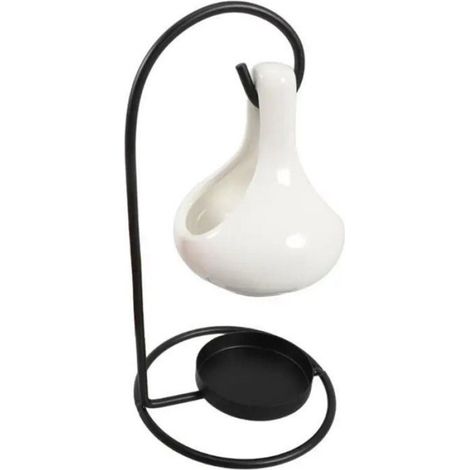 1 Diffuseur d'huiles essentielles, brûleur de cire en céramique, porte-bougie suspendu, accessoire décoration salon chambre bureau (1/5)