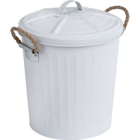 Wenko 23703100 Pattumiera Bianco, 24 x 28, 5 x 23 cm