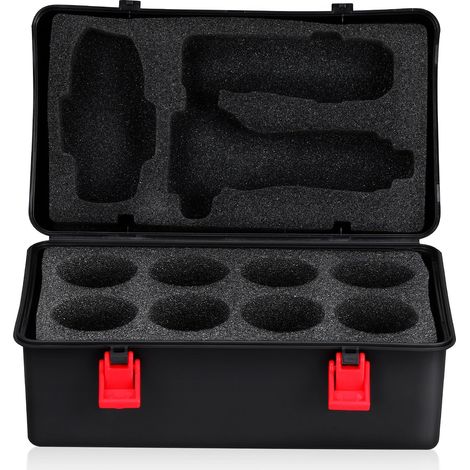 Boîte de rangement portable pour toupie - Mallette de rangement avec poignée et compartiments de protection pour garçons et filles - Boîte de voyage pour accessoires de jouets (1/5)
