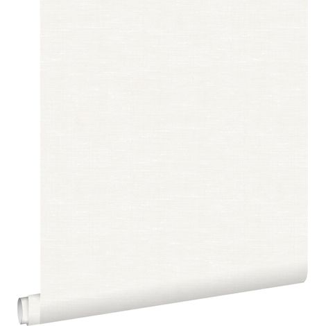 papier peint lin blanc mat - ESTAhome (1/5)