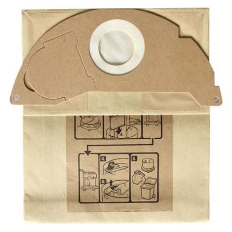 Lot de 10 sacs de rechange pour aspirateur Kärcher A2004/ A2054 / WD2250/ MV2/ WD2-AquaForge (1/5)