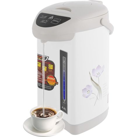 4L Bouilloire Électrique Et Chauffe-Eau, Contrôle De Température, Fenêtres Niveau D'Eau, Fonction Maintien Au Chaud, Acier Inoxydable, Bouilloire Thermostatique, Pour, Hôtels, Usage Domestique Etc