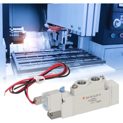 Électrovanne pneumatique SZ5120-5LZD-01, vanne à commande magnétique, électrovanne de type SMC, électrovanne simple à deux positions et cinq voies, commande par un seul solénoïde (1/5)