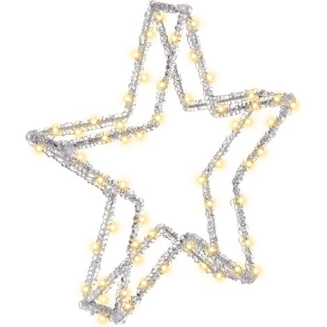 Décoration de Noël LED Etoile en Métal Accessoire Lumières Blanche Simo (1/5)