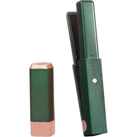 Longziming – 2-in-1 Mini-Glätteisen und Lockenstab (kabellos) – Kabelloser Styler – Schnelles Aufheizen – Schützt das Haar vor Schäden – Ideal für unterwegs – Kompakt und tragbar – Vegan (1/5)