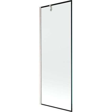 Mexen Next paroi de baignoire 1-volet 70 x 150 cm, motif noir, nickel brossé - 895-070-000-00-70-97 (1/5)