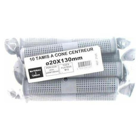 Paquete de 10 tamiz cono de centrado de diámetro 130 mm x 20 Batifix