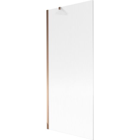 Mexen Next paroi de baignoire 1-volet 80 x 150 cm, à motifs, or rose - 895-080-000-00-09-60 (1/5)