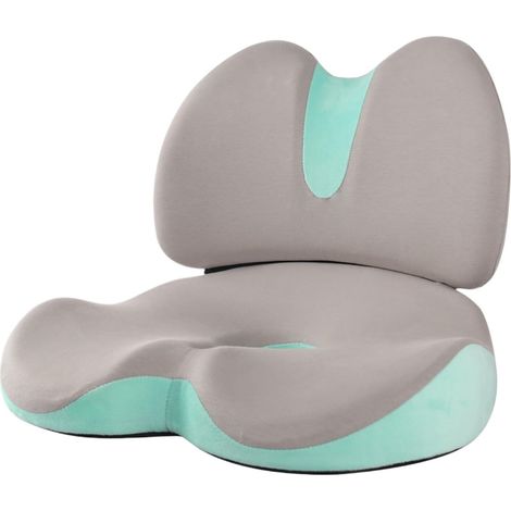Cojín de apoyo lumbar, cojín ergonómico para silla, cojín cómodo para espalda y glúteos, cojín de asiento ortopédico, soporte de presión para coche, conducción, sillón