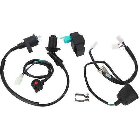 Faisceau de bobine d'allumage CDI avec disjoncteur, réponse rapide et flexible, compatible avec les petites motos tout-terrain de 50 à 160 cm3. (1/5)