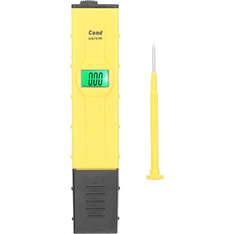 Testeur EC Hydroponie Analyseur Conductivité Eau avec Compensation Température Automatique Écran LCD Rétroéclairé Précis (1/5)
