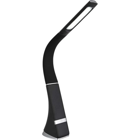 Tischleuchte LED Leselampe Beistelllampe schwarz satiniert Touch-Dimmer H 50 cm