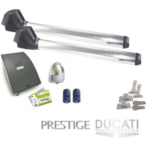 Kit Motorisation Portail Ducati Home Automation EVO 742 BASIC - Pour portail à 2 vantaux battants maxi 4 m 350 kg chaque vantail (1/5)