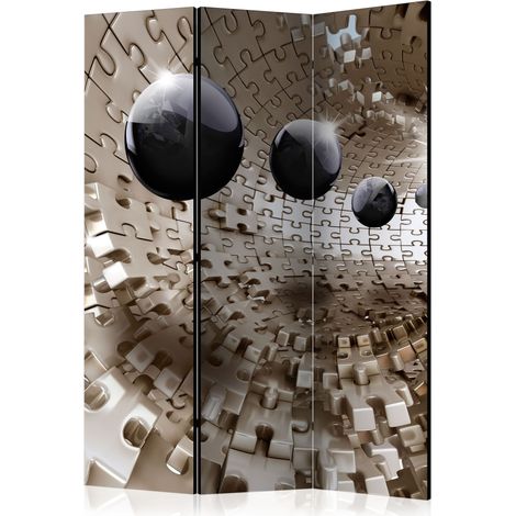 Paravento - Golden Jigsaw [Room Dividers] - 135x172 (1/4)