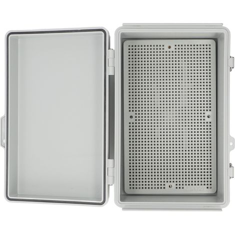 Boîtier de raccordement électrique étanche IP67 en ABS avec plaque de fixation et accessoires (1/5)