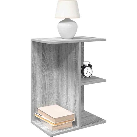 Nachttische 2 Stk. Grau Sonoma 46,5x29x61 cm Holzwerkstoff