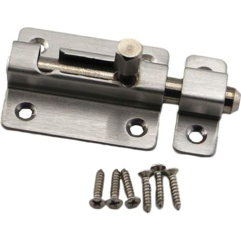 304 Porte en acier inoxydable Boulons de surface de sécurité pour porte et fenêtre Barrel Bolt