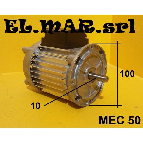 Motore Elettrico per Ventilazione 0,09 KW MEC 50 Trifase 230/400V flangiato B5 (1/3)