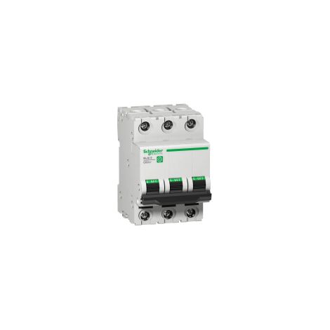 Interruttore automatico SCHNEIDER C60N a 3 poli da 6A con protezione UL1077.