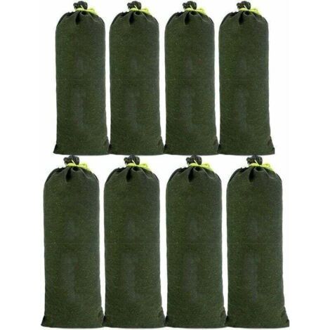 8pcs Sac a Sande en Toile Boudin Anti Inondation Contre Sable Inondation Les Modèles Améliorés ne se Fanent pas pour Drainage pour Garage Magasin Ecole Gare Bâtiment Usine Entrep (30x70cm) (1/4)