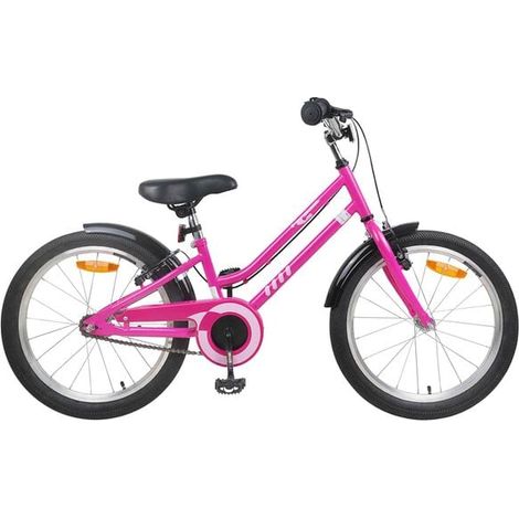 Vélo enfant 24 pouces, adapté aux enfants de 8 à 12 ans, rose/noir