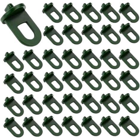 50pcs Greenhouse Clip Ties Plastic Flower Pot Holder Clips Gardening Supplies (1/4)