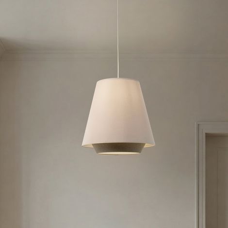 [NEUWERTIG] B-Ware Hängeleuchte Sensei doblo LED Pendelleuchte dimmbar creme grün 50cm Ø 50cm (1/2)