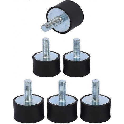 Supports isolateurs de vibrations en caoutchouc avec vis d'amortissement M6 pour bateau, voiture, moteur (1/5)