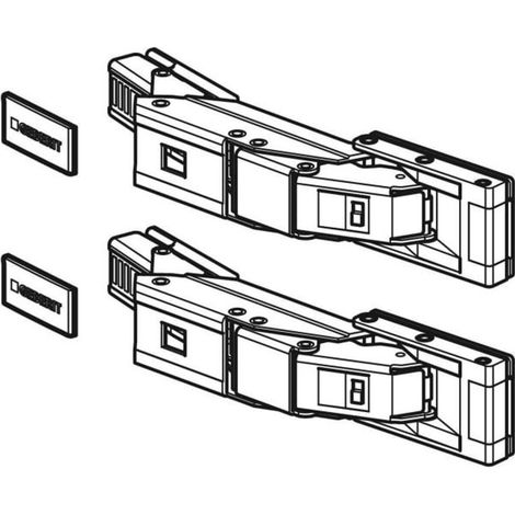 Geberit Bisagra de puerta (juego) para armario con espejo Geberit ONE, 244583001