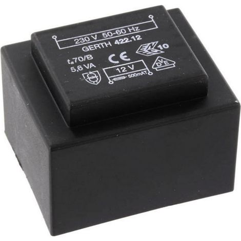 Gerth PTB420601 Printtransformator 1 x 230 V 1 x 6 V/AC 5.60 VA 933 mA